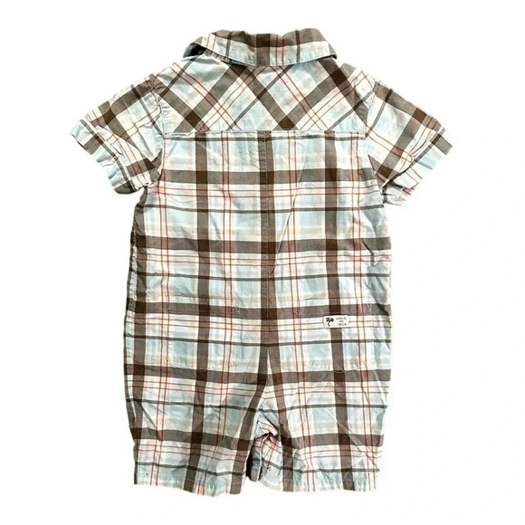 Janie & Jack | Plaid Infant Romper (18-24 mos) - Picture 4 of 6
